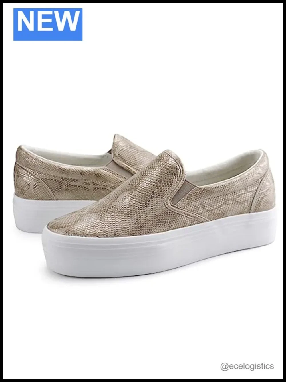 Slip-on Platform Loafers with Memory Foam Insole - Casual Comfort Shoes